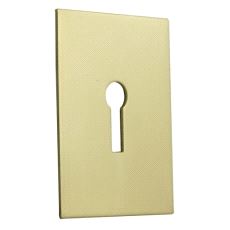 SP115 Nøkkelskilt med lim. 47x65rmm. Messing Polert